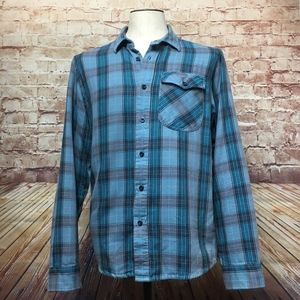 Men's Patagonia Blue/Turquoise Flannel